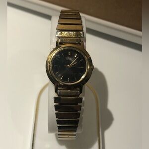 Seiko Vintage Gold and Black Tone Watch
